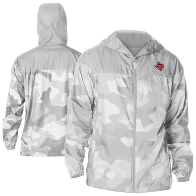 Texas Tech Red Raiders Columbia Flash Challenger Novelty Omni-Tech Full-Zip Windbreaker Jacket - Gray